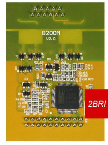 yeastar 2 BRI scheda per 2 linee ISDN yeastar